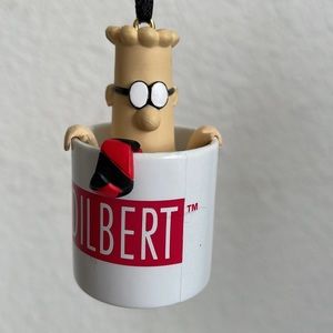 Dilbert Cup O’Caffeine 2005 Coffee Mug Christmas Tree Ornament Collectible